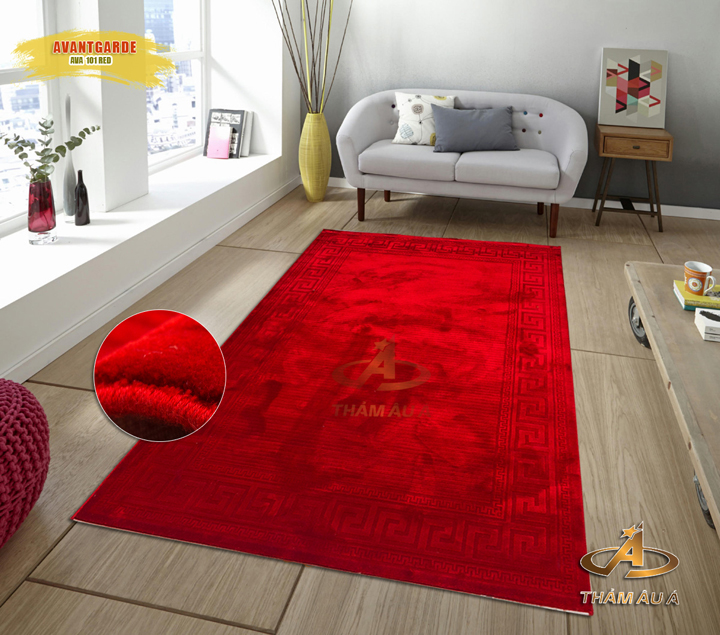 Thảm trang trí nhập khẩu AVAN 101 RED