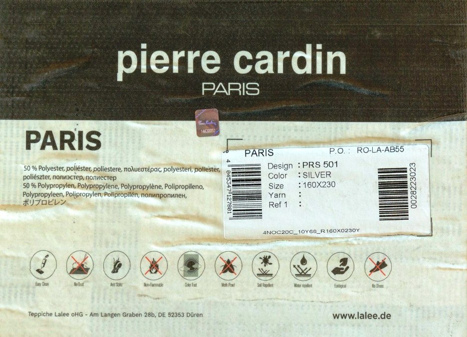 Thảm Nhập Khẩu Paris 501 Silver
