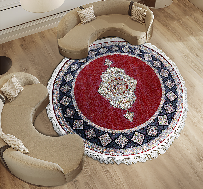 Thảm Nhập Khẩu Iran CIRCLE RED 1200