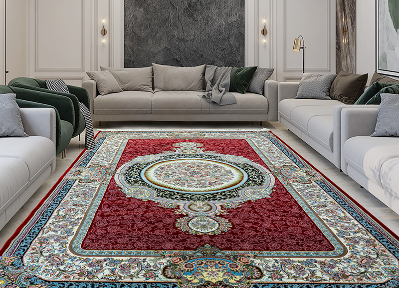 Thảm Nhập Khẩu Iran Tabris Red 1200