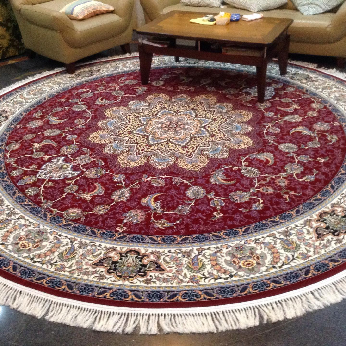 Thảm Nhập Khẩu Iran CIRCLE RED 1200