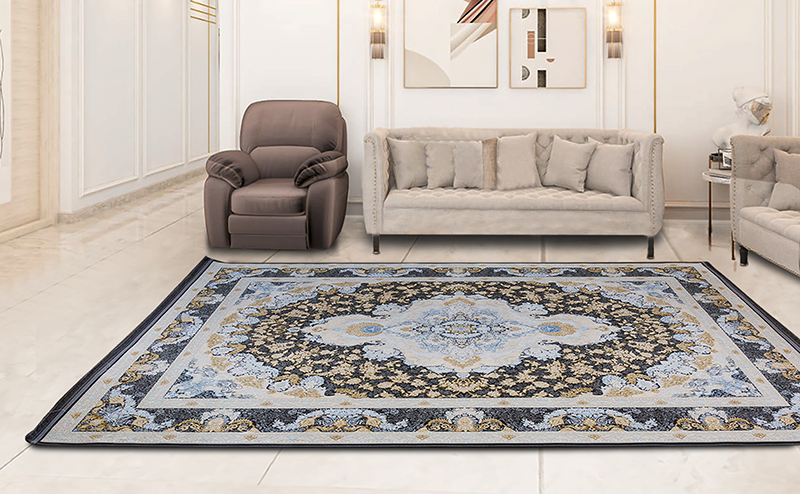 Thảm Nhập Khẩu Iran Gold Nessa Silver 1200