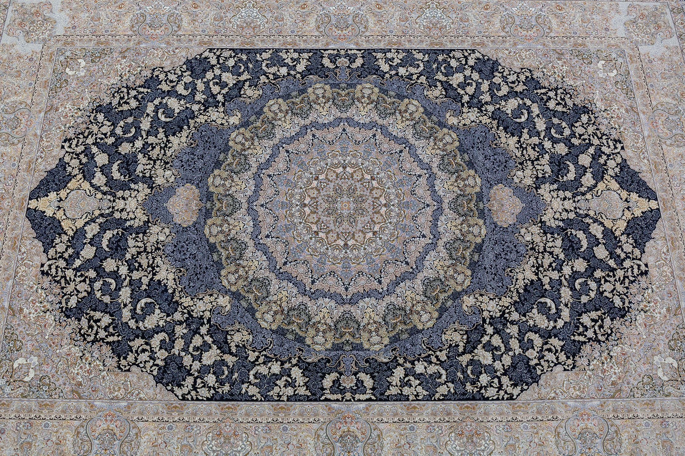 Thảm Nhập Khẩu Iran Narsis Navy Blue 1500