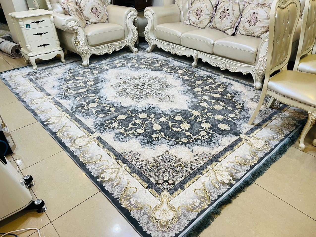 Cận cảnh họa tiết thảm Lalee