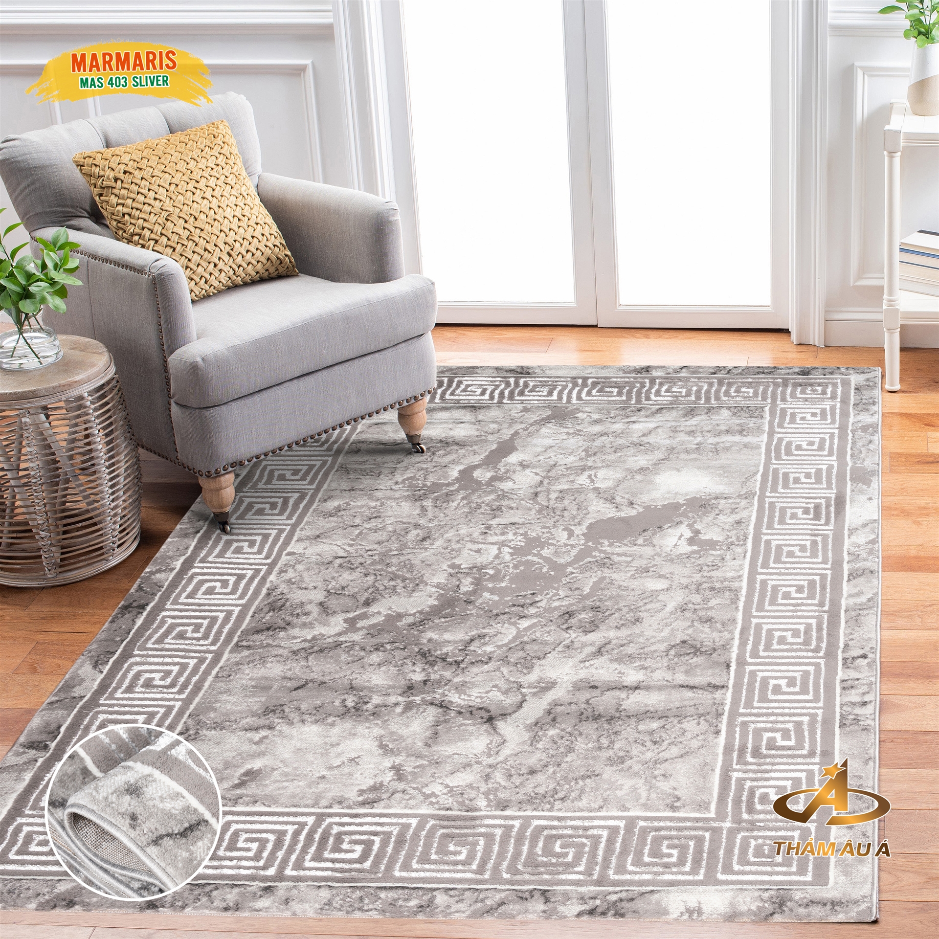 Thảm trang trí Marmaris 403 Silver